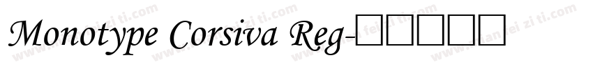Monotype Corsiva Reg字体转换